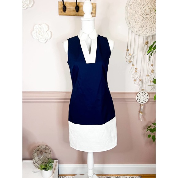 STS SAIL TO SABLE Mini Dress ColorblockTunic Shift NWT Size XS Navy White - Picture 3 of 10